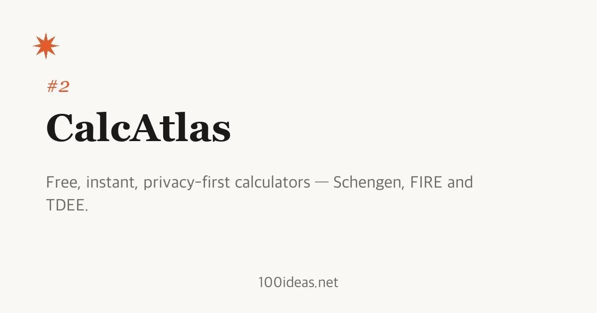 CalcAtlas screenshot