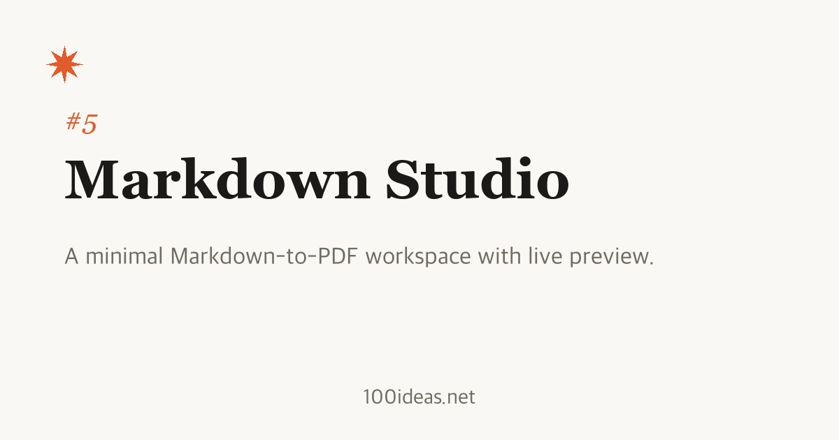 Markdown Studio screenshot
