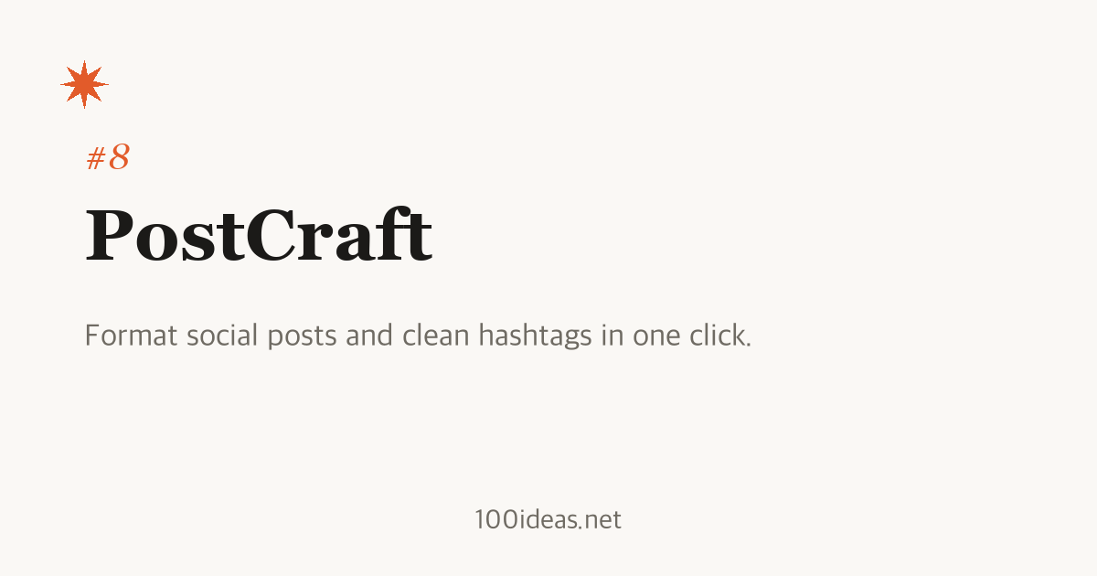 PostCraft screenshot